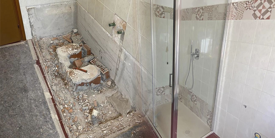 Trasformazione da vasca a doccia